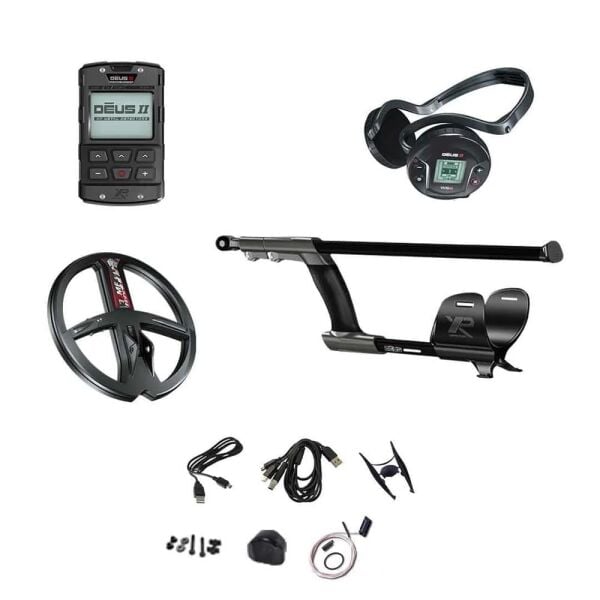 XP Deus 2 Dedektör - 22,5cm FMF Başlık, WS6 Kulaklık, Ana Kontrol Ünitesi