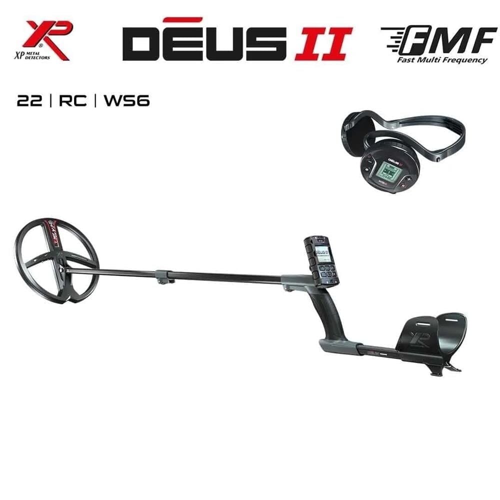 XP Deus 2 Dedektör - 22,5cm FMF Başlık, WS6 Kulaklık, Ana Kontrol Ünitesi